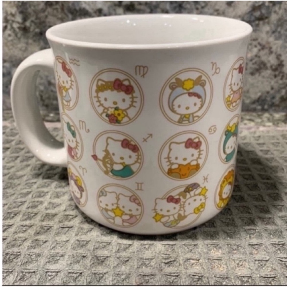 NWT Hello Kitty Zodiac Ceramic Mug Sanrio Astrology Cute Kawaii